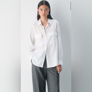 Babaton Utility Shirt - Hudson Strip with Admiral